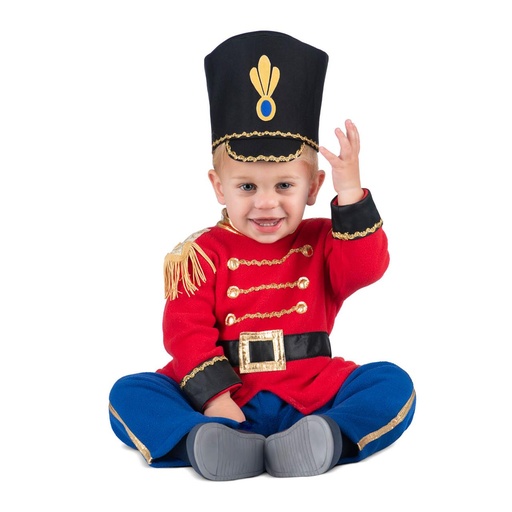 [000027111] Disfraz Soldado De Juguete Bebé 12-24 M (Mono con cinturón y sombrero integrados)