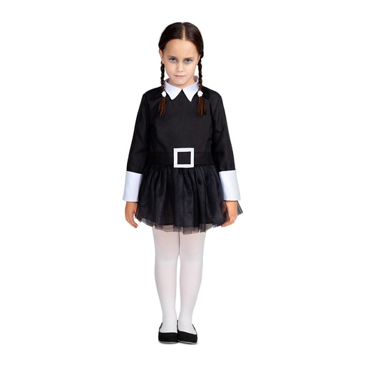 [000027188] Disfraz Niña Siniestra 10-12 Y (Vestido)