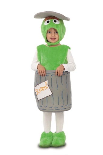 [000027253] Disfraz  Peluche Oscar El Gruñón Talla 3-4 Y