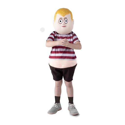 [000027605] Disfraz Pugsley Addams 10-12 Años (Pantalón, Camiseta Con Barriga Y Máscara)
