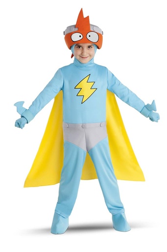 [000027666] Disfraz Kid Kazoom (Gorro, pasamontañas, mono, capa, cubrebotas, guantes, brazaletes)  6-7 Y