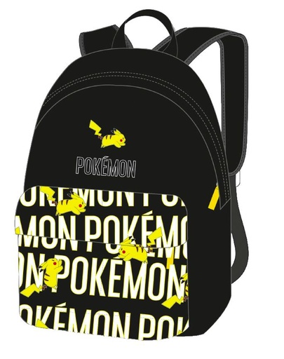 [000027764] Mochila Americana Pokemon  Adaptable a Carro,Compartimento Portalaptop. 41 X 31 X 13.5 Cm