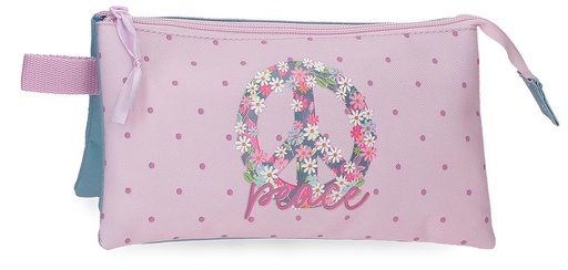 [000027790] Portatodo 3 compartimentos Roll Road Peace. 22x12x5cm