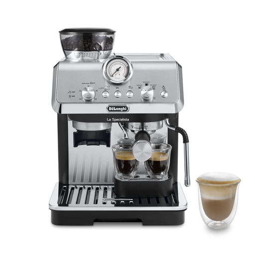[000000231] DELONGHI EC9155MB MANUAL ESPRESSO MACHINE ARTE WITH INTEGRATED GRINDER SILVER