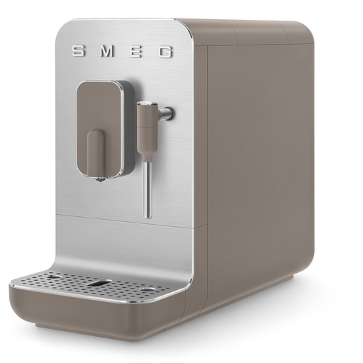 [000000335] SMEG SUPERAUTOMATIC COFFEE MAKER WITH VAPORIZER 50'STYLE GREY BCC02TPMEU