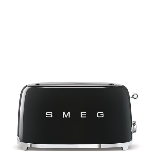 [000000350] SMEG TOASTER 4X2 50´STYLE BLACK TSF02BLEU