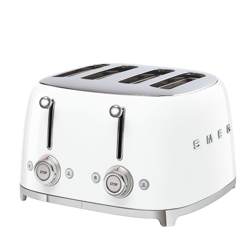[000000355] SMEG TOASTER 4X4 50´STYLE WHITE TSF03WHEU