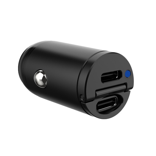 [000000382] CELLY CAR CHARGER 2 USBC 30W BLACK CCMINI2USBCBK