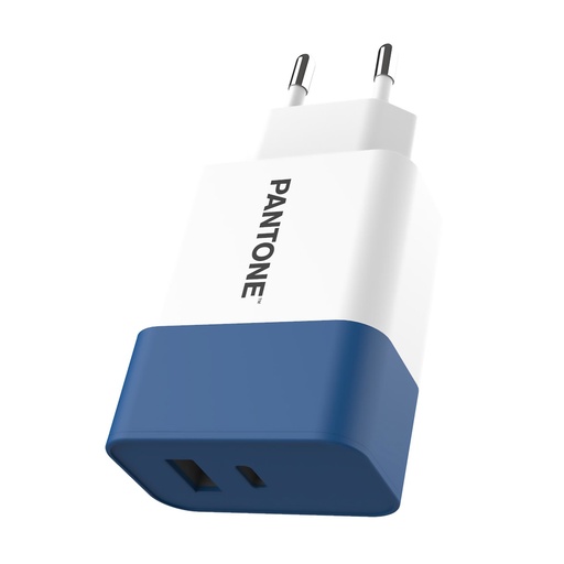 [000000389] CELLY CHARGER RED PANTONE 20W USBA USBC BLUE PT-PDAC02N
