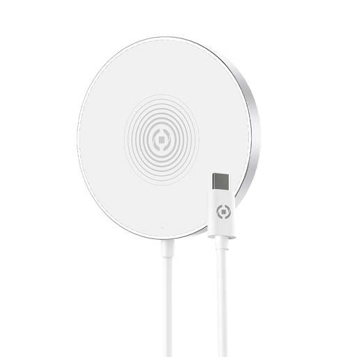 [000000394] CELLY MAGSAFE WIRELESS CHARGER 7.5/10W WHITE MAGCHARGE