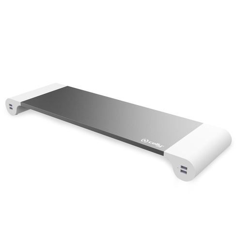 [000000402] CELLY MONITOR STAND WITH 4 USB WHITE SWDESKHUBWH