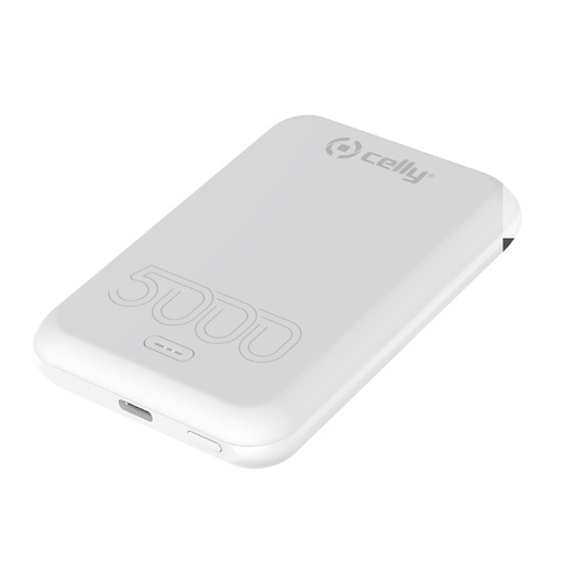 [000000420] CELLY POWER BANK COMPETIBLE MAGCHARGE 5A WHITE MAGPB5000EVOWH