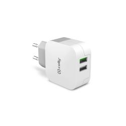 [000000426] CELLY TURBO MAINS CHARGER 2 USB PORTS 3 4A OUTPUT TC2USBTURBO