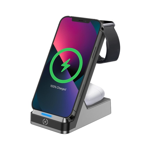 [000000427] CELLY UNIVERSAL WIRELESS CHARGING WLSTAND3IN1BK 3IN1  BLACK