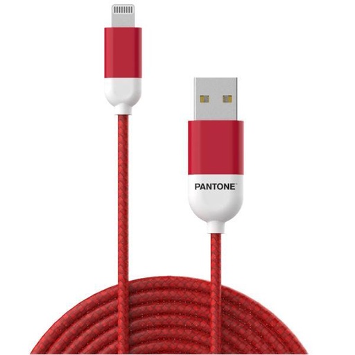 [000000429] CELLY USB TO LIGHTNING CABLE PANTONE RED PT-LCS001-5R1