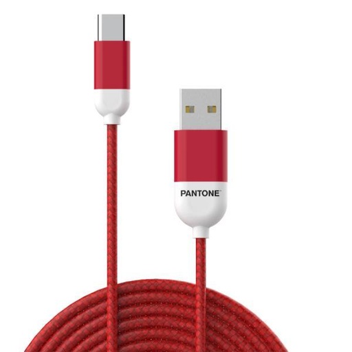 [000000433] CELLY USB TO USBC PANTONE RED CABLE PT-TC001-5R1