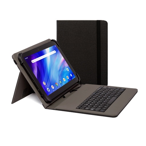 [000000455] NILOX 9.7" TO 10.5" USB KEYBOARD CASE BLACK NXFU001