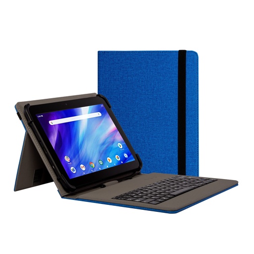 [000000456] NILOX 9.7" TO 10.5" USB KEYBOARD CASE BLUE NXFU003
