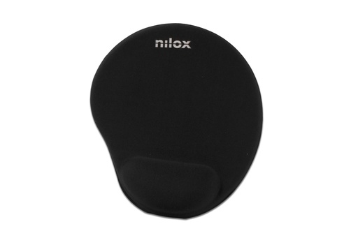 [000000473] NILOX ERGONOMIC MOUSE PAD BLACK NXMPE01