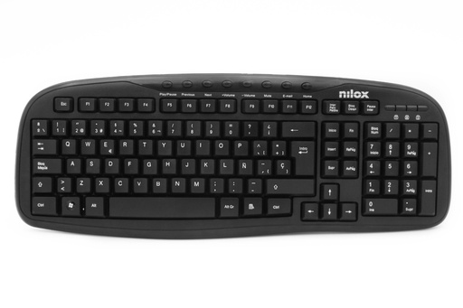 [000000497] NILOX MULTIMEDIAL KEYBOARD USB NXKBE000001