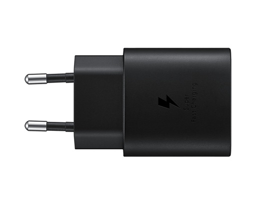 [000000522] SAMSUNG CARGADOR EP-TA800NBEGEU TRAVEL ADAPTER USB-C 25W BLACK WITHOUT CABLE