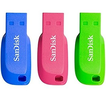 [000000548] SANDISK CRUZER BLADE 16GB UNITY FLASH USB TYPE  2.0 BLUE, GREEN, PINK SDCZ50C-016G-B46T