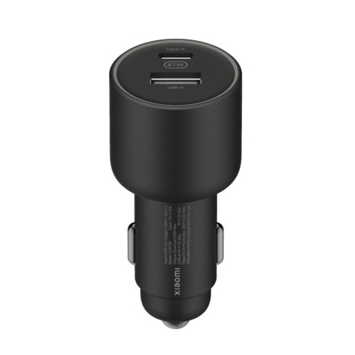 [000000573] XIAOMI 67W CAR CHARGER USB-A + TYPE C BLACK