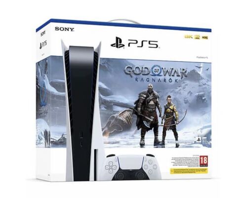 [000000615] SONY PLAYSTATION 5 825GB DISC EDITION WITH GOD OF WAR RAGNAROK C CHASSIS  825GB