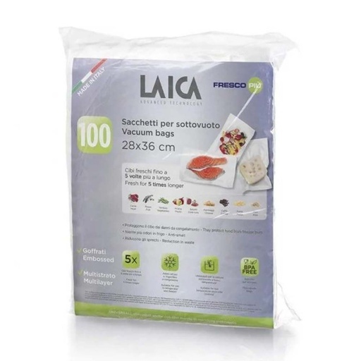 [000000709] LAICA 100 VACUUM PRESERVATION BAGS 28x36 CM VT3512