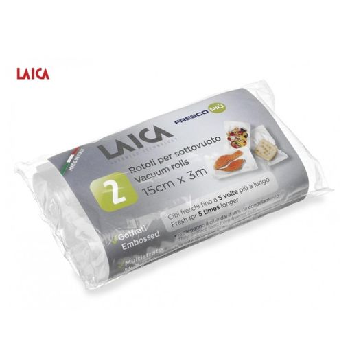 [000000713] LAICA 2 ROLLS VACUUM CONSERVATION 15X300CM VT3514