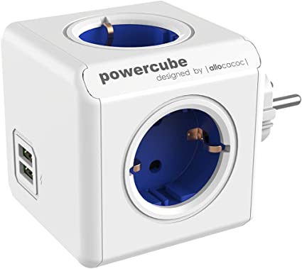 [000000743] POWERCUBE PLUG EXTENDED USB 1.5M BLUE 8400BL/ITEUPC