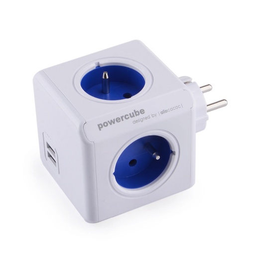 [000000753] POWERCUBE PLUG ORIGINAL USB BLUE 2202BL/FROUPC
