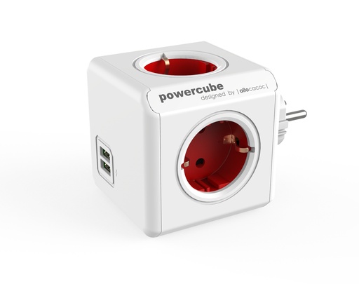[000000756] POWERCUBE PLUG ORIGINAL USB RED 1202RD/DEOUPC