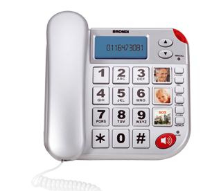 [000000900] BRONDI SUPER BRAVO PLUS ANALOG PHONE CALL IDENTIFIER WHITE
