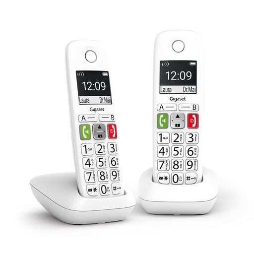 [000000916] GIGASET WIRELESS LAND E290 DUO WHITE L36852-H2901-D202