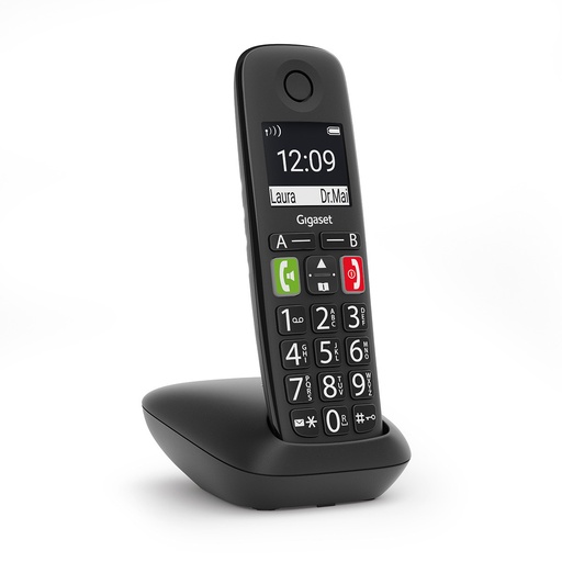 [000000917] GIGASET WIRELESS LANDINE PHONE E290 BLACK (S30852-H2901-D201)
