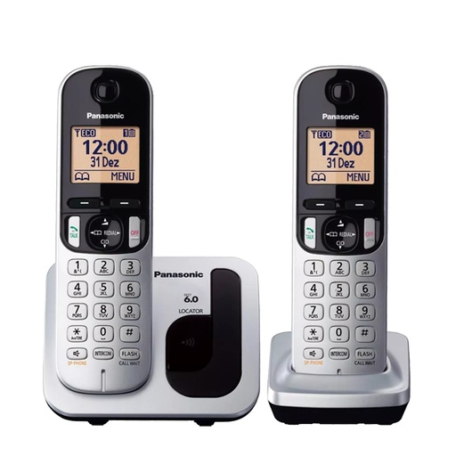 [000000944] PANASONIC WIRELESS TELEPHONE KX-TGC212SPS DUO GREY