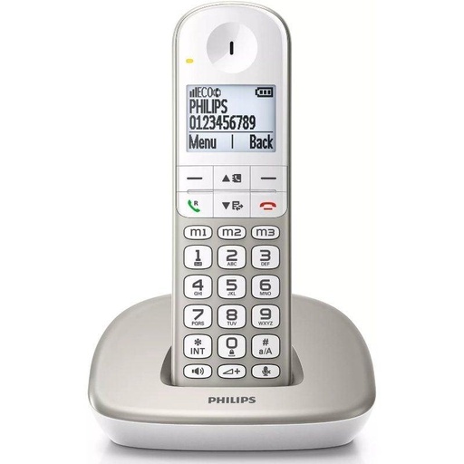 [000000956] PHILIPS WIRELESS LANDLINE TELEPHONE XL4901S/23 SILVER
