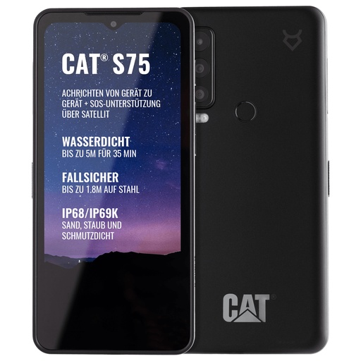 [000001076] CAT S75 ( WIFI/5G/SATELLITE) 6+128GB BLACK OEM