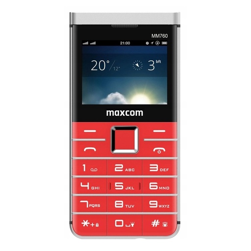 [000001111] MAXCOM GSM CLASSIC MM760 8+16MB RED