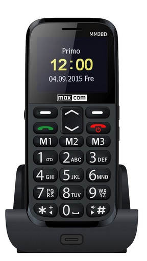 [000001113] MAXCOM GSM COMFORT SENIOR MM38D 8+16MB BLACK