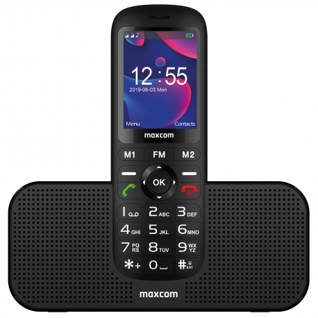 [000001120] MAXCOM GSM COMFORT SENIOR MM740 4+4MB BLACK