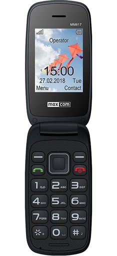 [000001124] MAXCOM GSM COMFORT SENIOR MM817 4+4MB RED