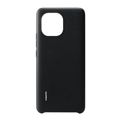 [000001300] XIAOMI MI 11 COVER RUGGED VEGAN LEATHER CASE CARBON BLACK
