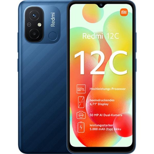 [000001324] XIAOMI REDMI 12C NFC 3+64GB DS 4G OCEAN BLUE OEM