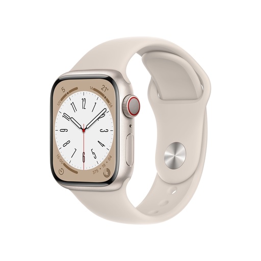 [000001385] APPLE WATCH MNHY3TY/A SERIES 8 GPS+CELLULAR 41MM STARLIGHT ALUMINIUM