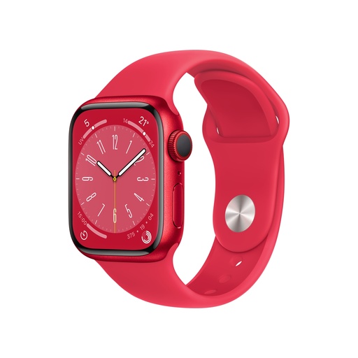 [000001386] APPLE WATCH MNJ23TY/A SERIES 8 CELL 41MM RED ALUMINUM CASE RED SPORT BAND