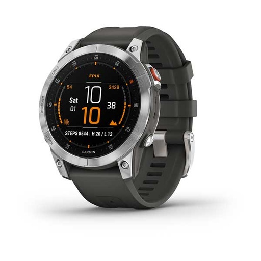 [000001406] GARMIN EPIX GEN 2 PREMIUM ACTIVE SMARTWATCH 010-02582-01 SILVER