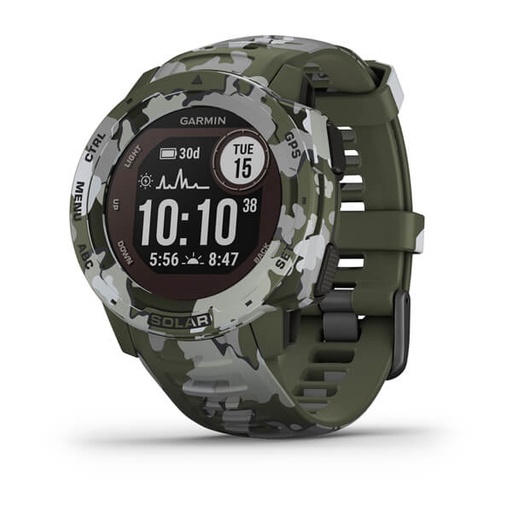 [000001411] GARMIN INSTINCT SOLAR CAMO EDITION GPS ULTRA RESISTENTE RICARICA SOLAR LICHEN