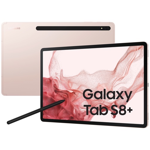 [000001546] SAMSUNG GALAXY TAB S8 PLUS SM-X800 8+256GB WIFI 12.4" PINK GOLD